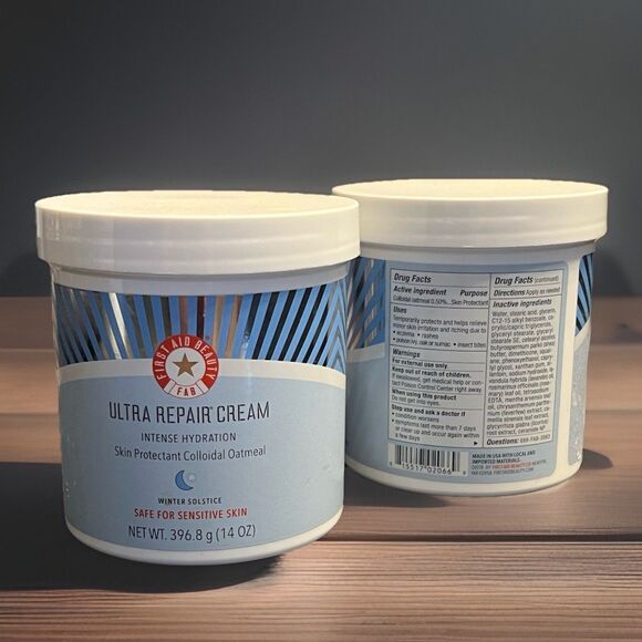 First Aid Beauty FAB Ultra Repair Cream 14oz JUMBO Choose Scent Intense Hydrat.. - Picture 4 of 6